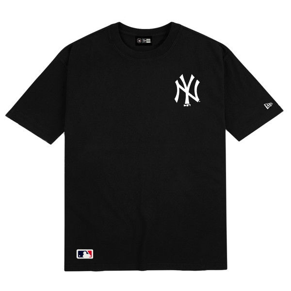 HERREN T-SHIRT MLB ESSENTLS LC OS TEE NEYYAN BLKWHI (604167231)