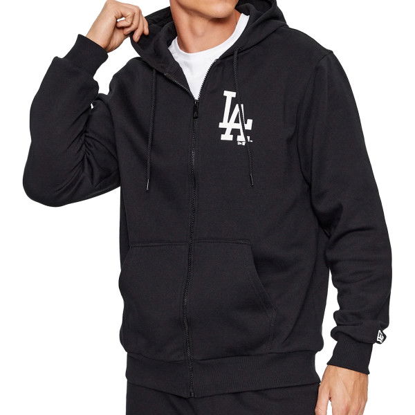 HERREN ZIP-HOODIE MLB ESSENTLS FZ HOODY LOSDOD BLKWHI (60416719-001)