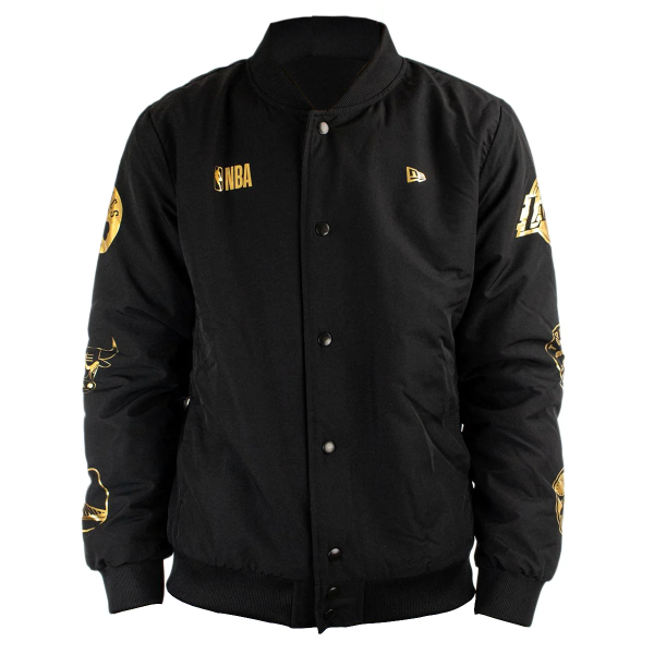 HERREN BOMBER-JACKE NBA FOIL SLEEV PRINT BOMBER MULTI (12593099-000)